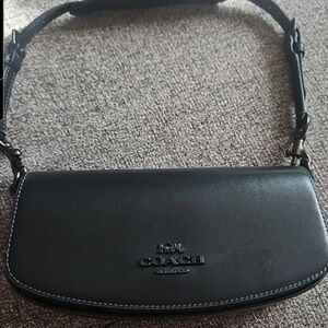 Coach Black Leather Crossbody Bag